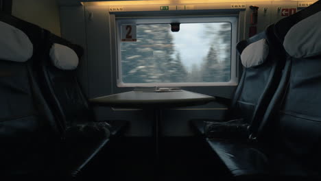 empty seats in moving express train