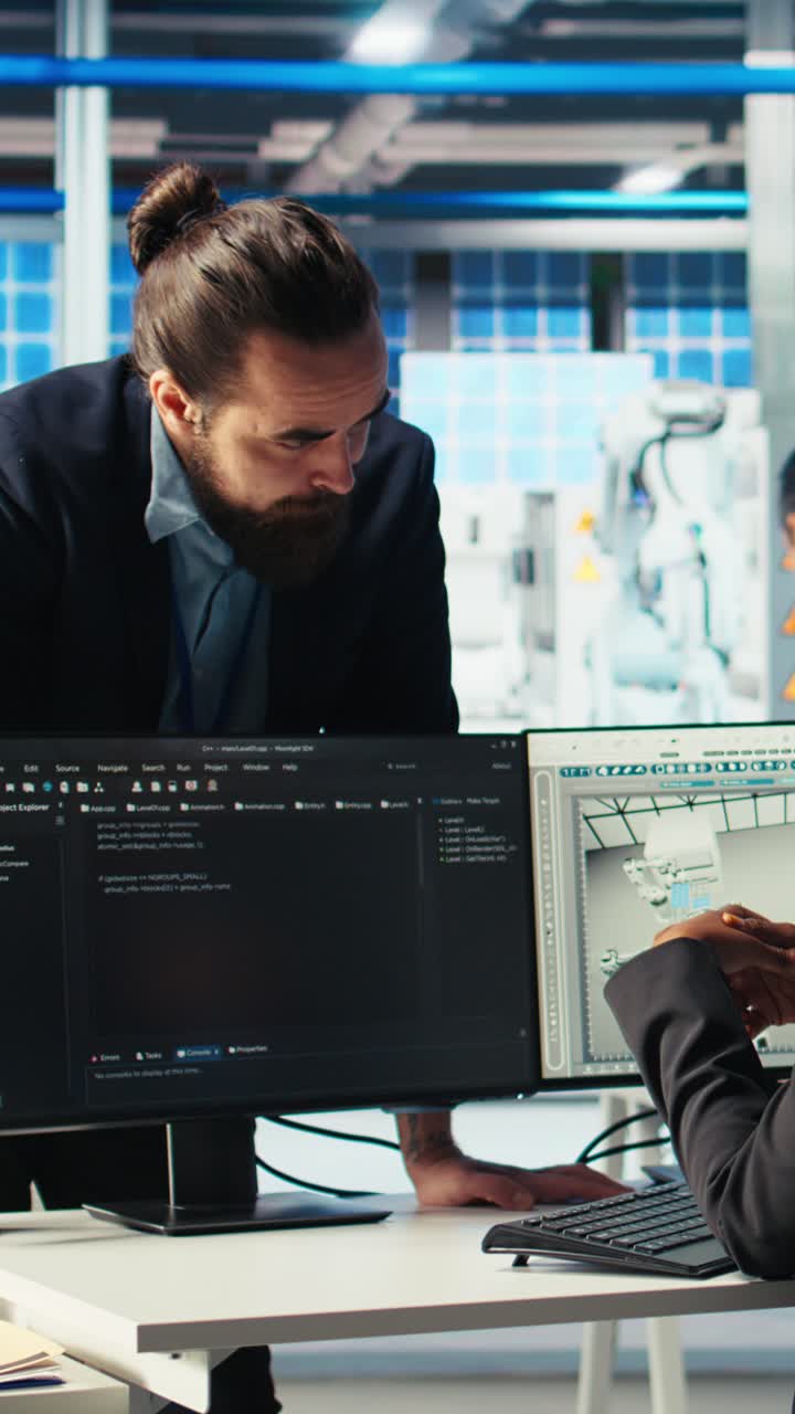 Vertical Video Photovoltaics Factory Admin Coding, Presenting Progress To Manager