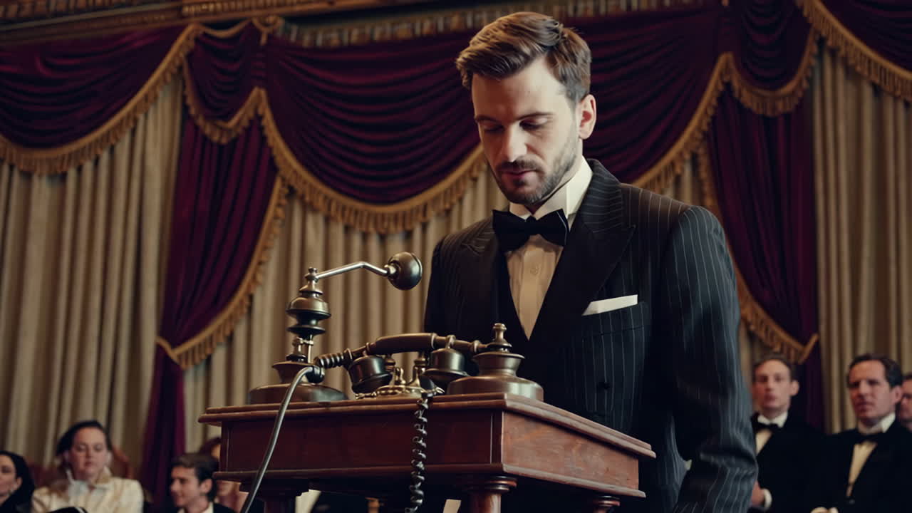 Historical Meeting in a Grand Ballroom