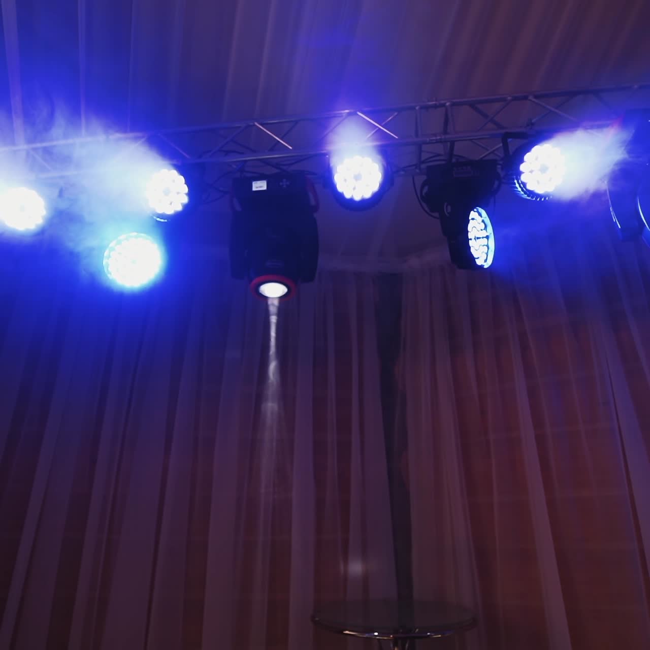 Stage lights at the concert