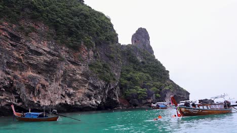 beautiful thailand islands and longtail boats