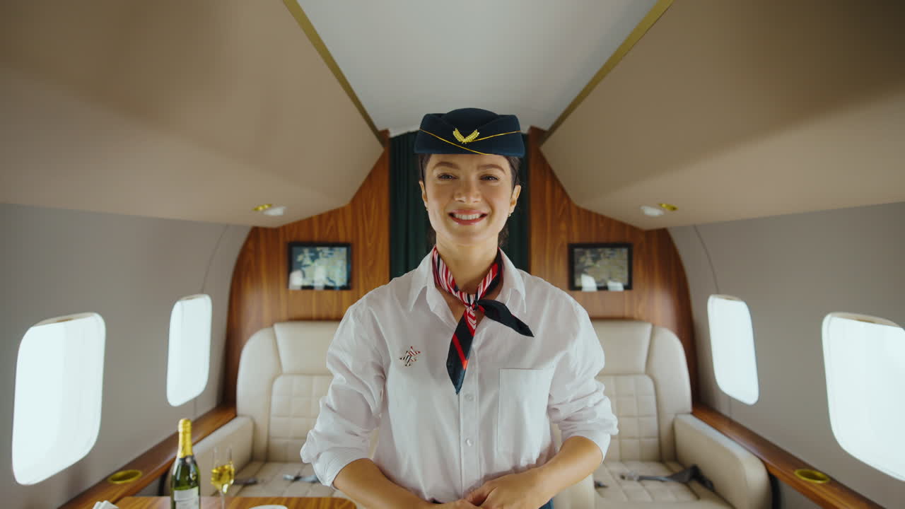 Auxiliar de vuelo en jet privado