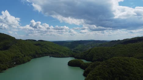 hermoso dron disparó a la presa