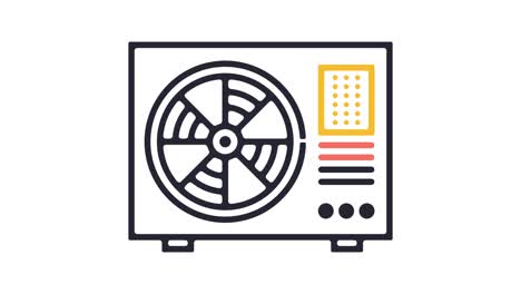 animación del icono de enfriamiento