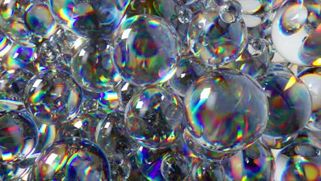 burbujas iridescentes abstractas