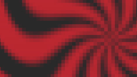 degradado de píxeles rojos en 8 bits de arquitectura 3