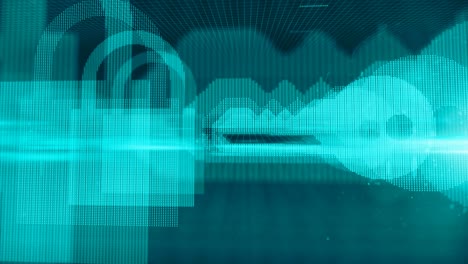 cibercrimen y seguridad de internet contra ataques de piratería o malware y virus