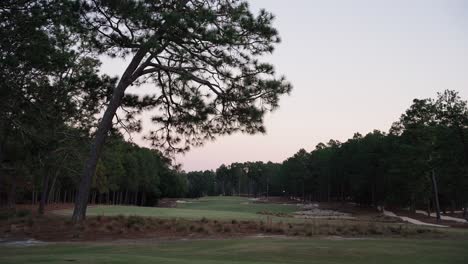 static-shot-of-a-golf-hole-in-the