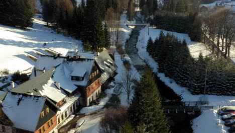 Invierno-De-Las-Montañas-De-Bielice-En-Polonia