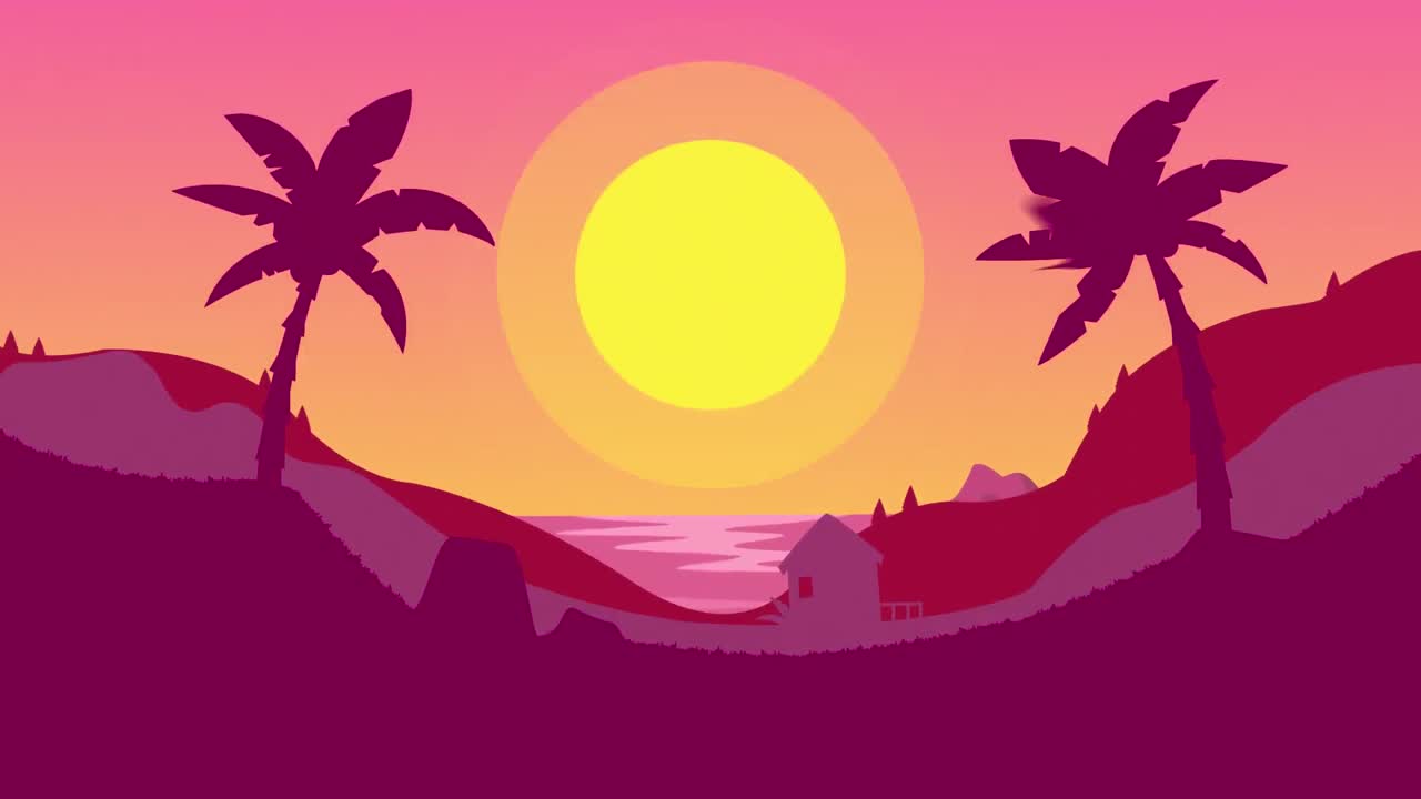 animación temática de vacaciones y vacaciones