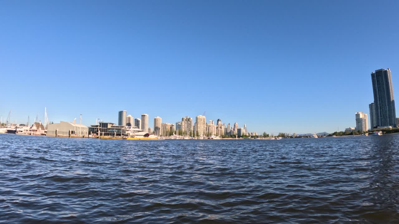Boat ride showcasing Gold Coast skyline and waterfront