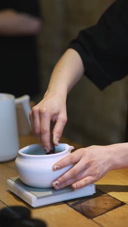 preparación de té o café