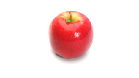 red apple rotating