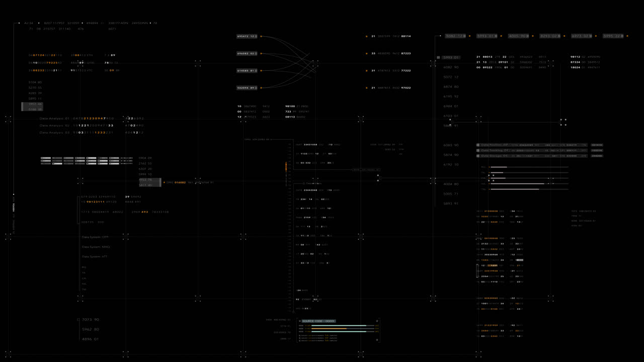 plantilla futurista hud-ui con canal alfa para una superposición sin costuras