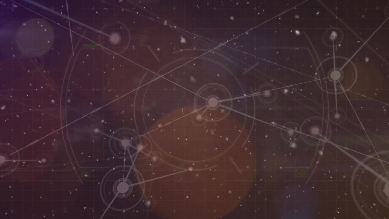 animación del globo de la red de conexiones sobre el fondo