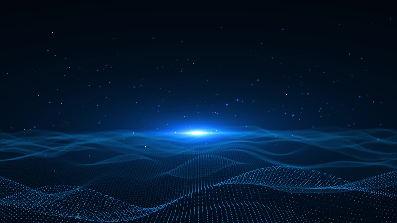 Digital cyber space wave matrix interface particles cyberspace technology connection futuristic sci