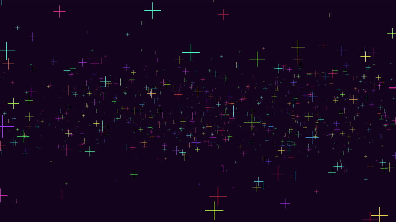 검은 바탕에 활기찬 별 모양