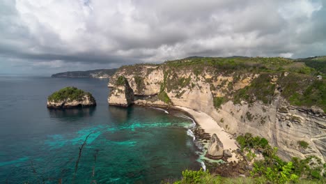 stunning nusa penida beach and cliffs