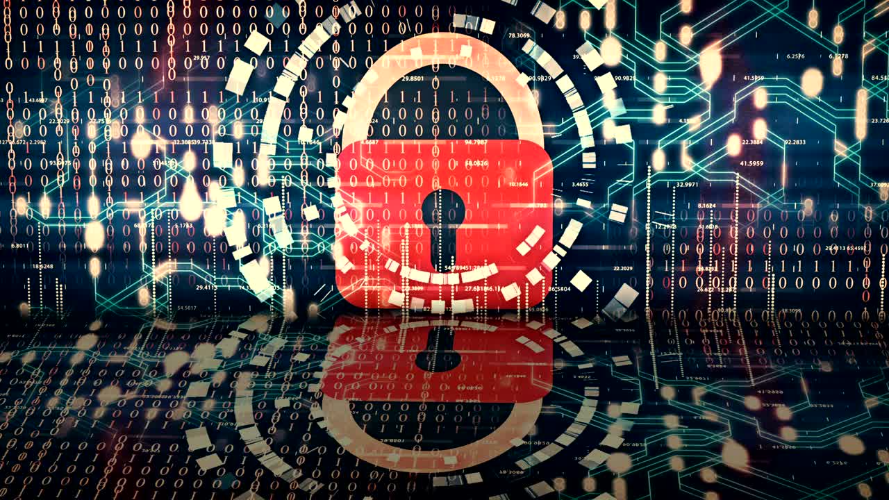 animación que representa el concepto de ciberseguridad.