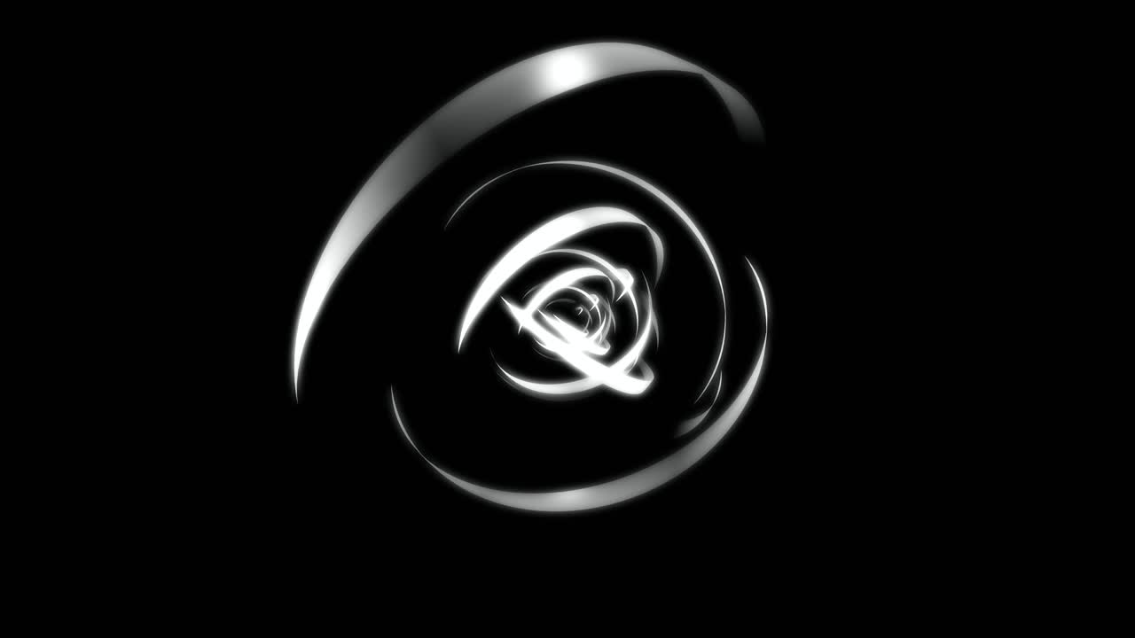 추상 회전 3d 회색 아치