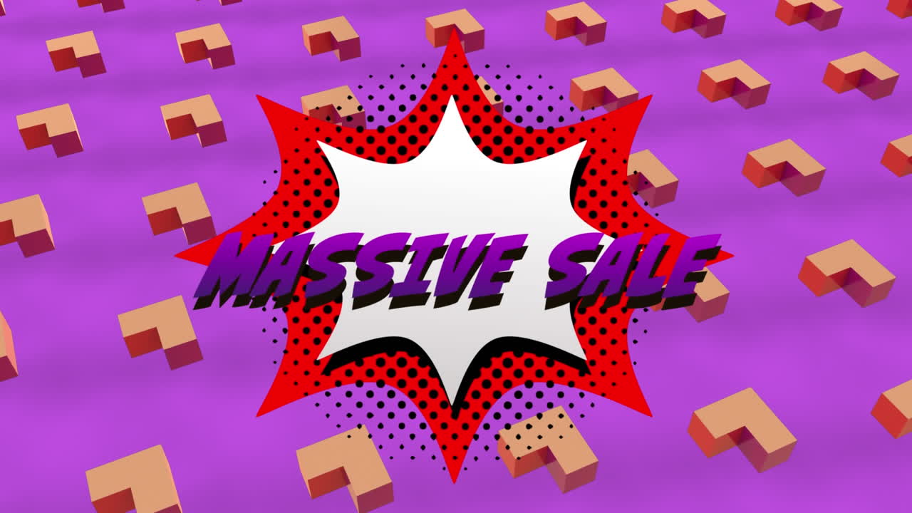 폭발에 대한 대규모 판매 그래픽