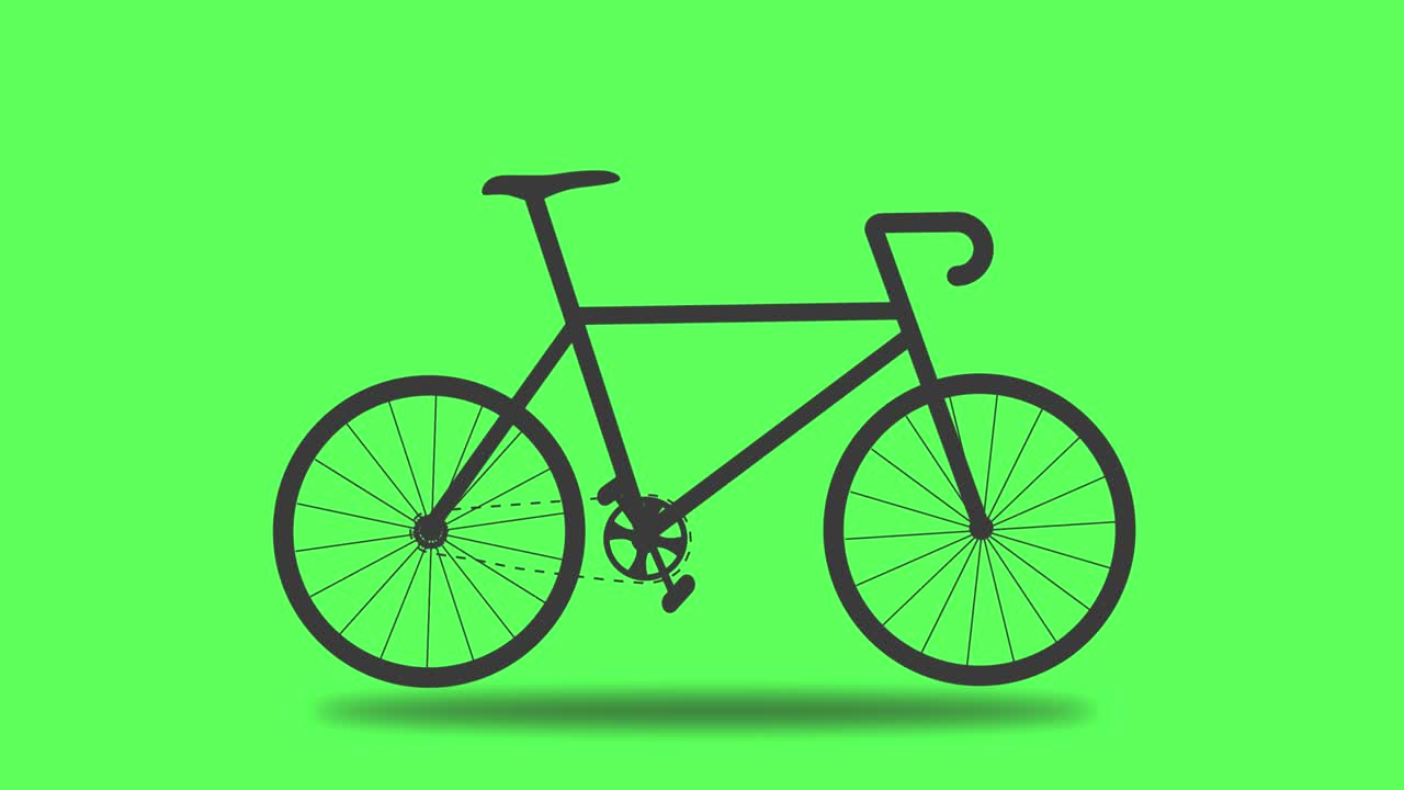 riding a bicycle over a green screen