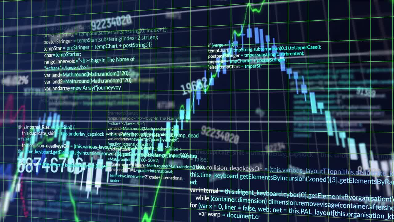 Animation of statistics and financial data processing over grid
