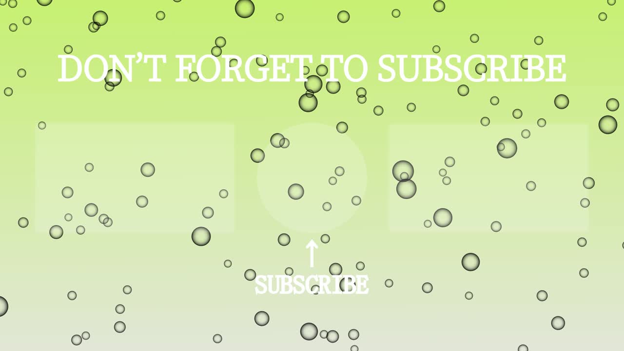 버블 시 엔드 카드 엔딩 스크린 모션 그래픽