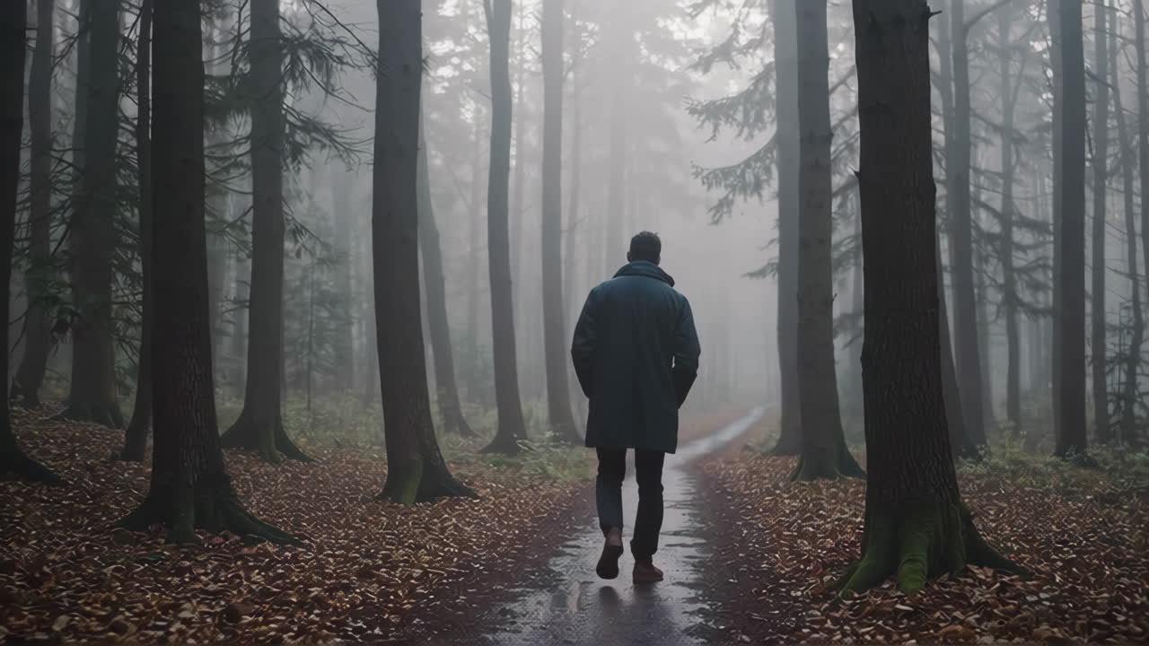 Misty Forest Path