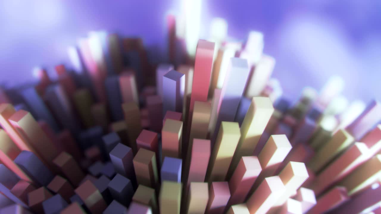 estructura molecular futurista de 4k.