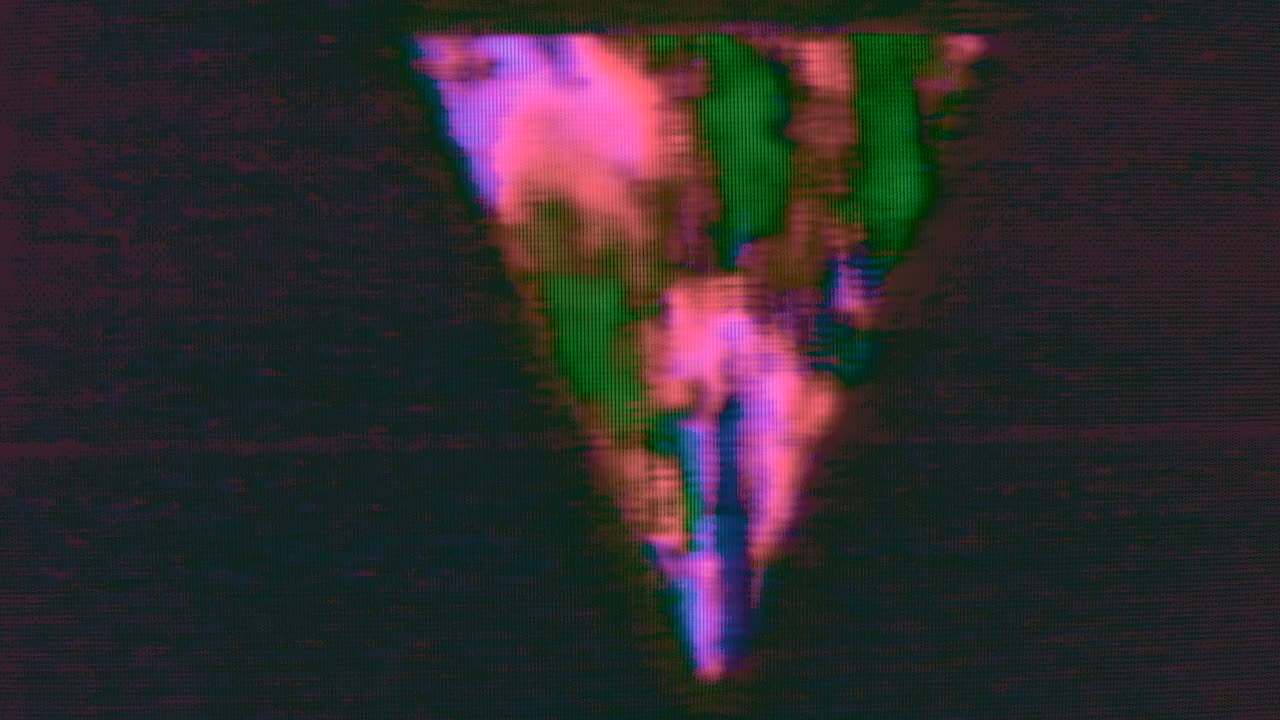 V noise. Retro vintage background. 4K Loop Overlay Screen mode footage,Videocassette recorder (VCR) Play Animation. VHS defects, artifacts and noise. Glitches of old damaged tape cassettes. Static TV