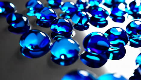 blue glass beads