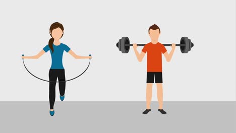 personas con un estilo de vida saludable