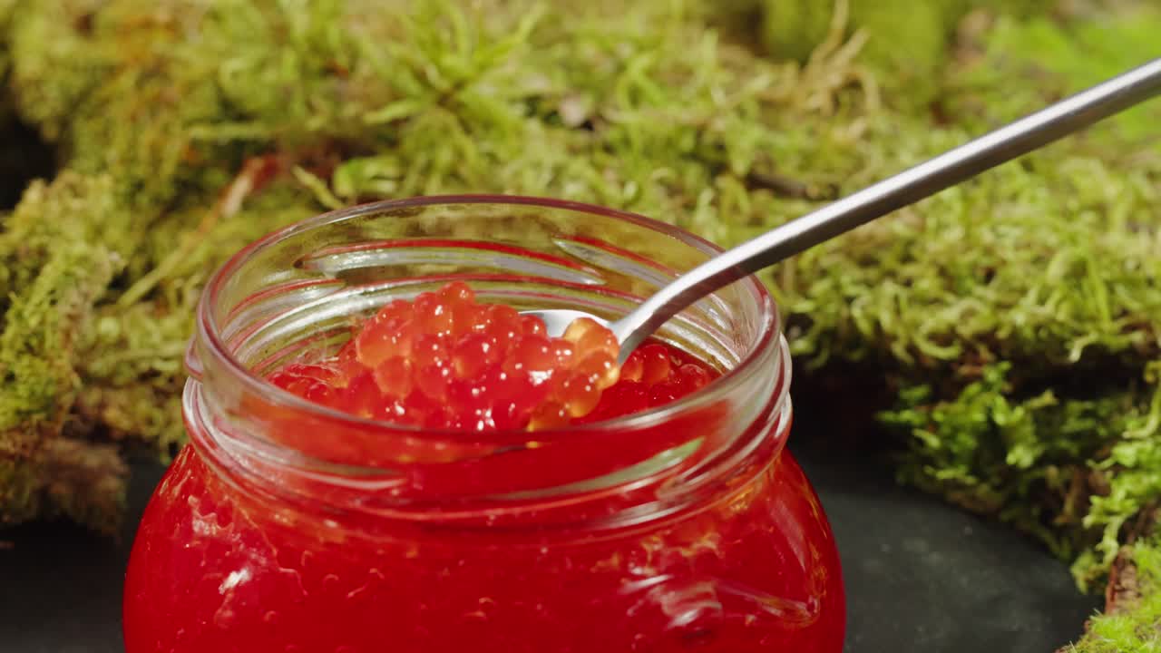 Red Caviar in a Jar