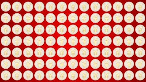 chinese yuan coins china money red background coins traffic horisontal