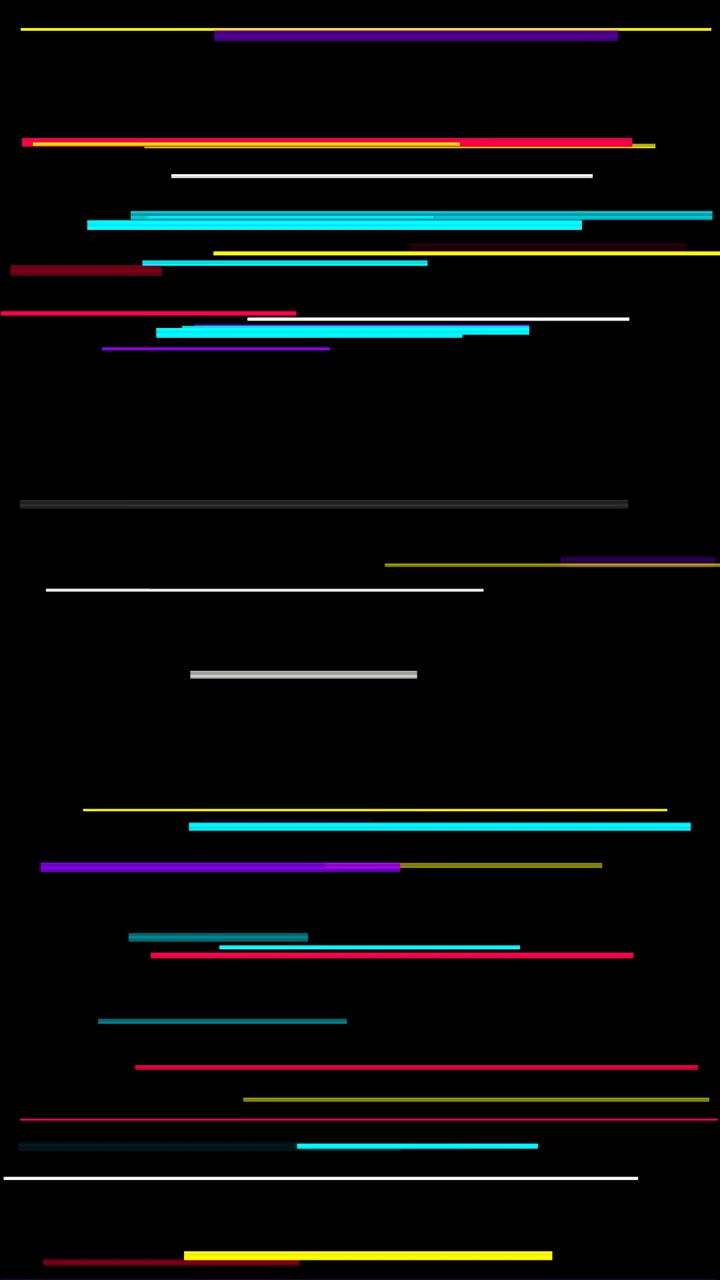 Effetto glitch digitale astratto con linee colorate in movimento