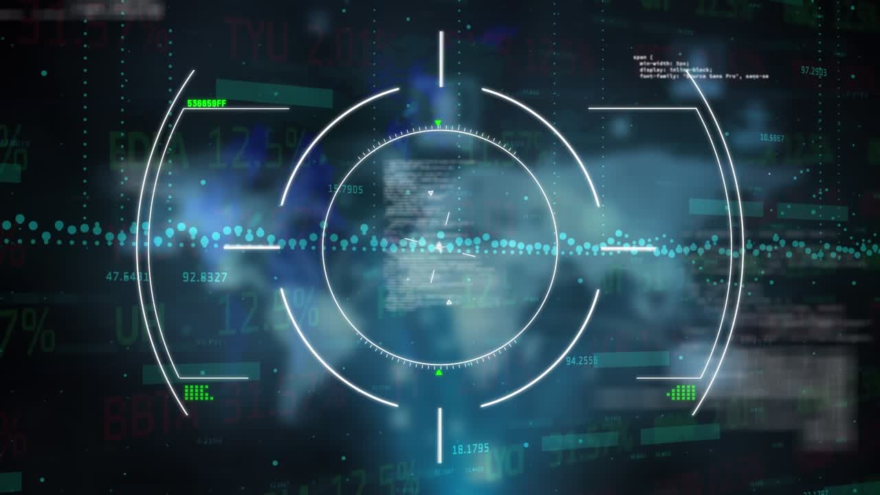 Animation of network of connections over data processing