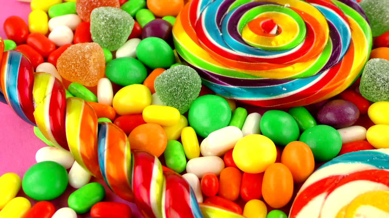 caramelo dulce gelatina y delicioso postre de azúcar