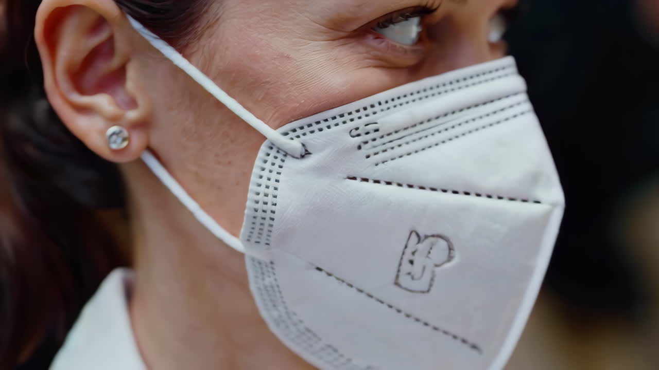 Nurse Wearing a Medical Mask