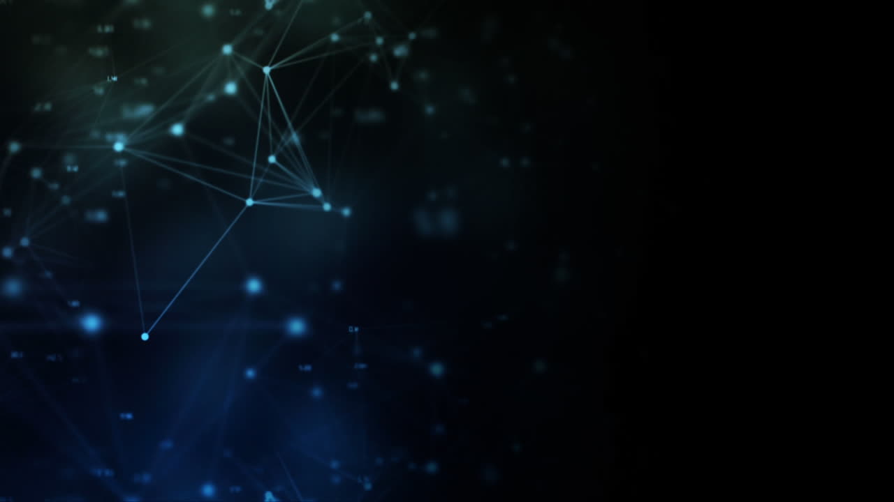 Animation of brain shape filled with words written on black background