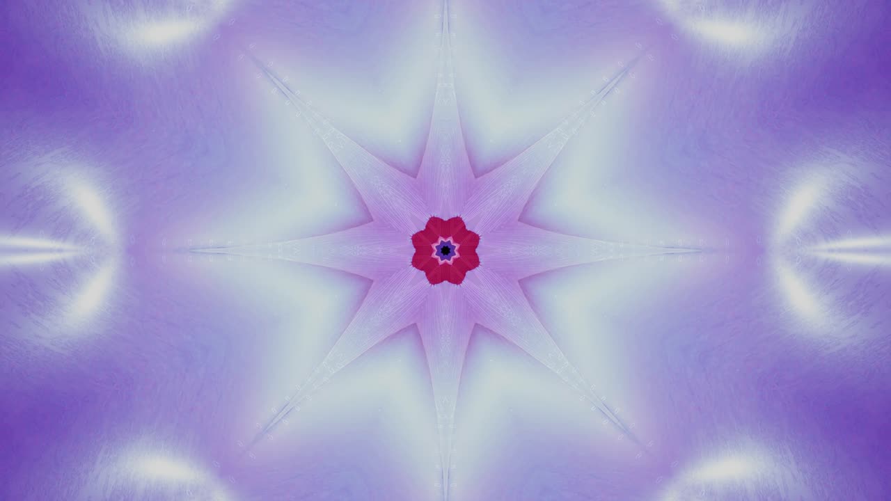 A dynamic video loop showcases a tunnel filled with vibrant purple hues and unique patterns, creating an immersive and captivating visual experience