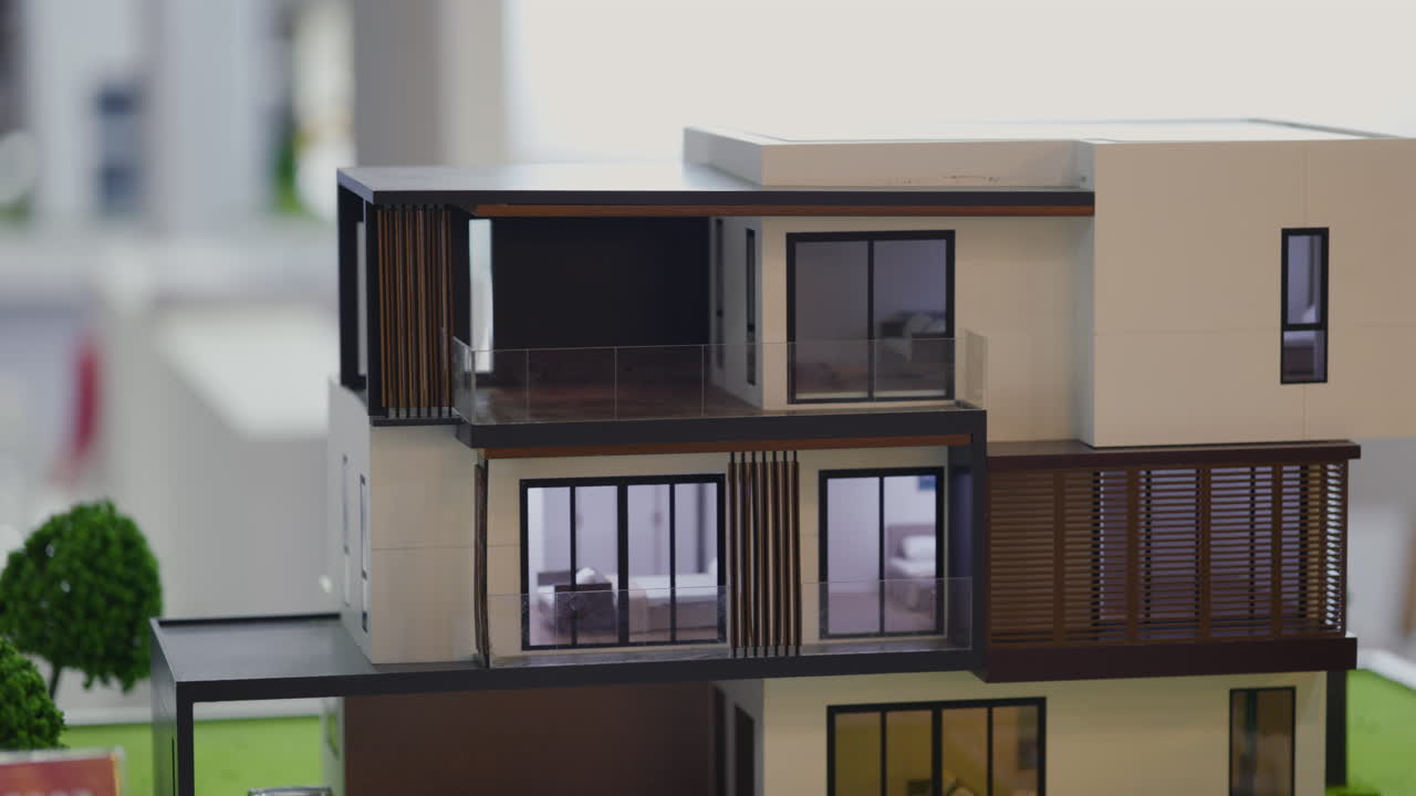Model of a Modern Residential Building