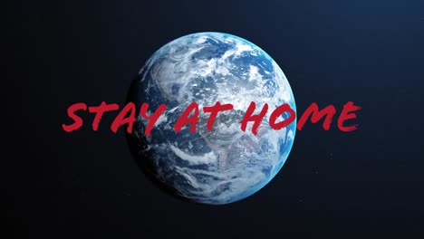 Stay-at-home-and-stay-safe-text-over-globe-against-blue-background