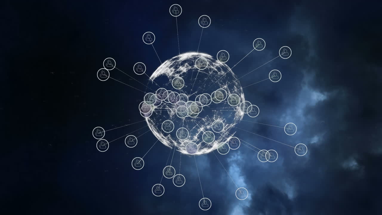 Rotating globe connected