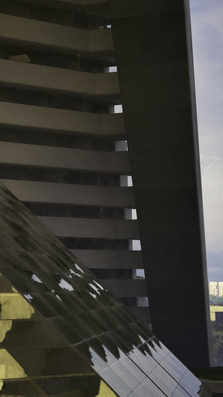 Modern architectural reflections capture the beauty of urban design in daylight