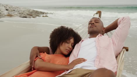 couple enjoying free time by the sea