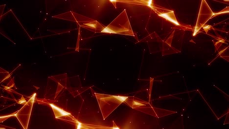 plexus abstracto de red títulos de tecnología ciencia de fondo bucle