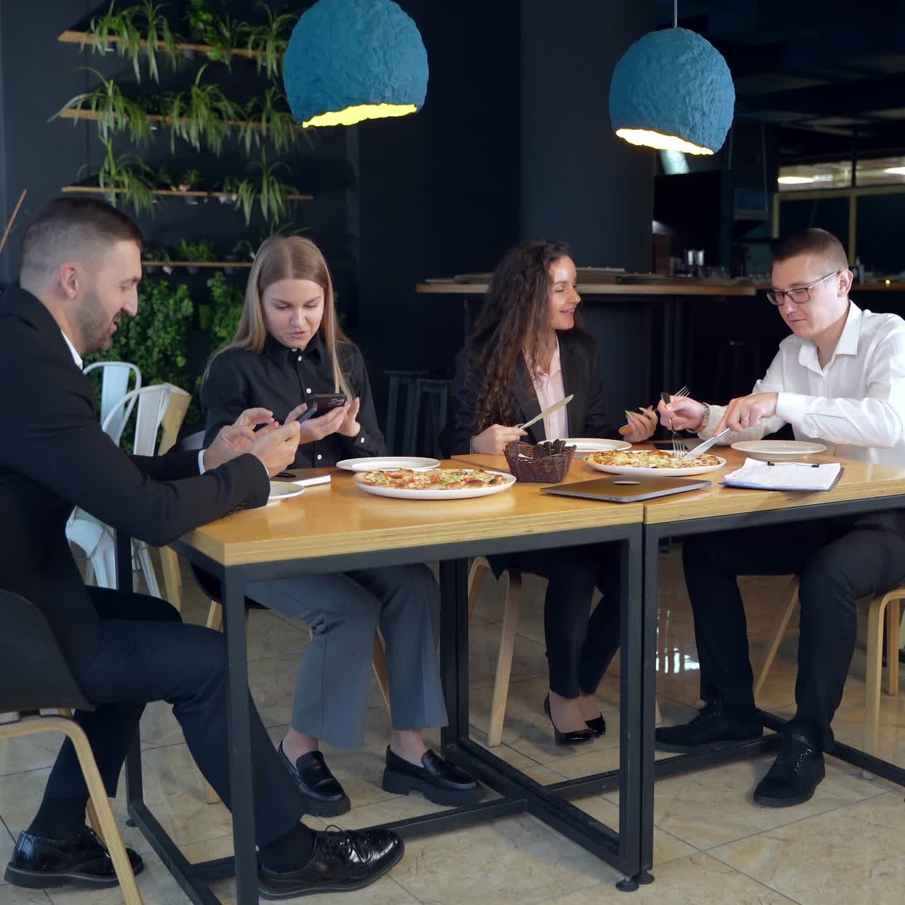 Informal business meeting. Creative group of partnership brainstorming