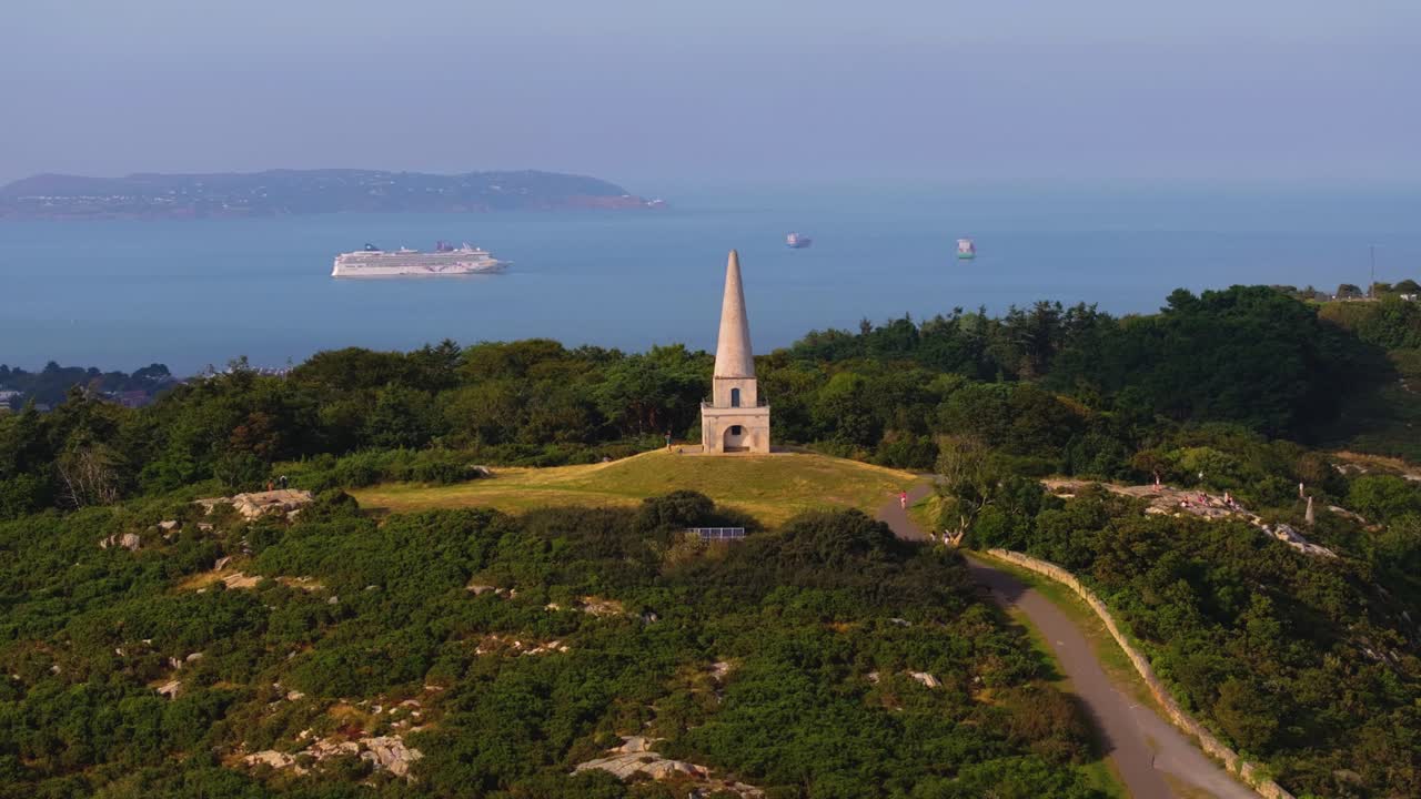4K Cinematic Drone Footage of the Obelisk in Killiney Hill, Co.Dublin - Ireland 33