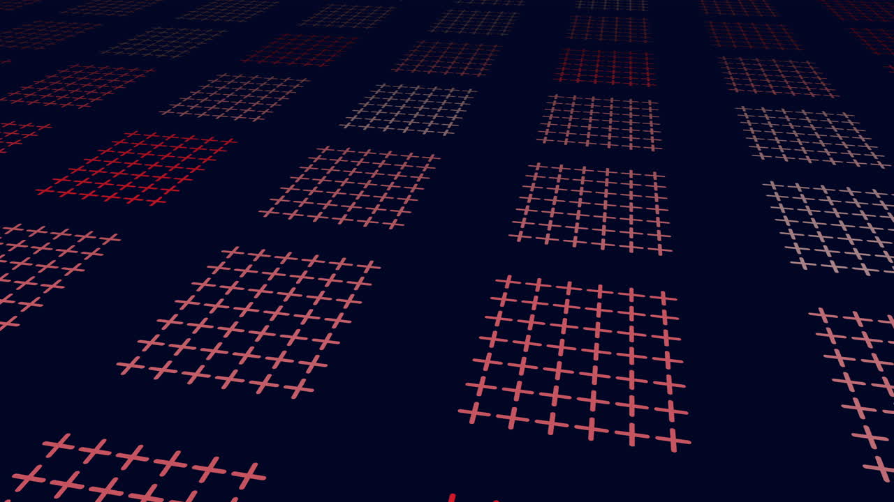 Abstract glowing grid pattern on dark surface, futuristic technology background